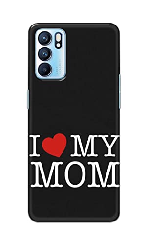 Image of PRINTFIDAA I Love My Mom Hard Back Cover for Oppo Reno6 5G, Oppo Reno 6 5G Back Cover -(P6) KAT1006