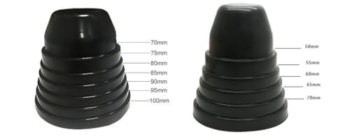 Image of LED Headlight Dust Cover Rubber Seal Cap Universal fit 70 to 100mm (1Pair)