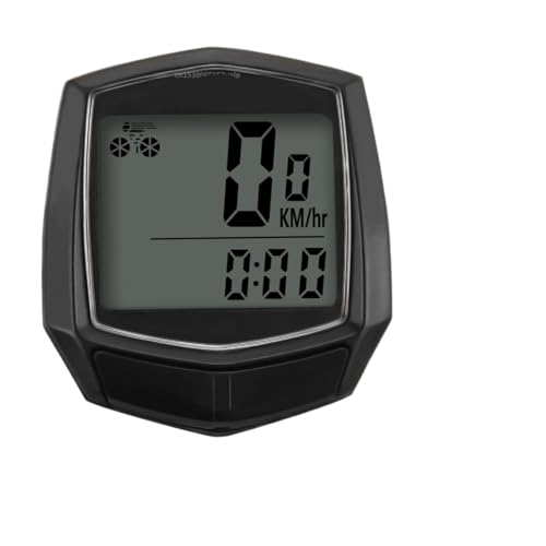 FFXDEQ Odomètre Tachymètre Compteur de vélo Filaire/sans Fil, Compteur kilométrique, Compteur de Vitesse, écran, chronomètre, Accessoire pour vélo de Route