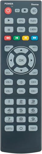 Télécommande compatible pour United LED42TP60 LED47TP60 LED24TP60 LED32TP60, Dyon ENTER 40 PRO-X2, Dyon Live 43 PRO-X, Dyon Enter 24 Pro-X2, Polaroid...