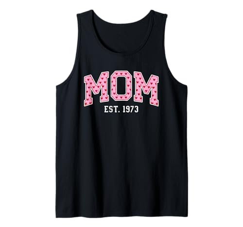 Mom Est 1973 Custom Mom Personalized Mother’s Day Customized Tank Top