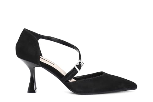 Décolleté en daim CAFèNOIR chic pour femme avec cache-cœur élégant