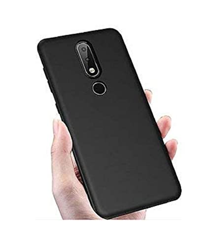 Image of Mobile Back Cover Case for Nokia 3.2 (Silicone Case|CameraProtection|Black SC1510)