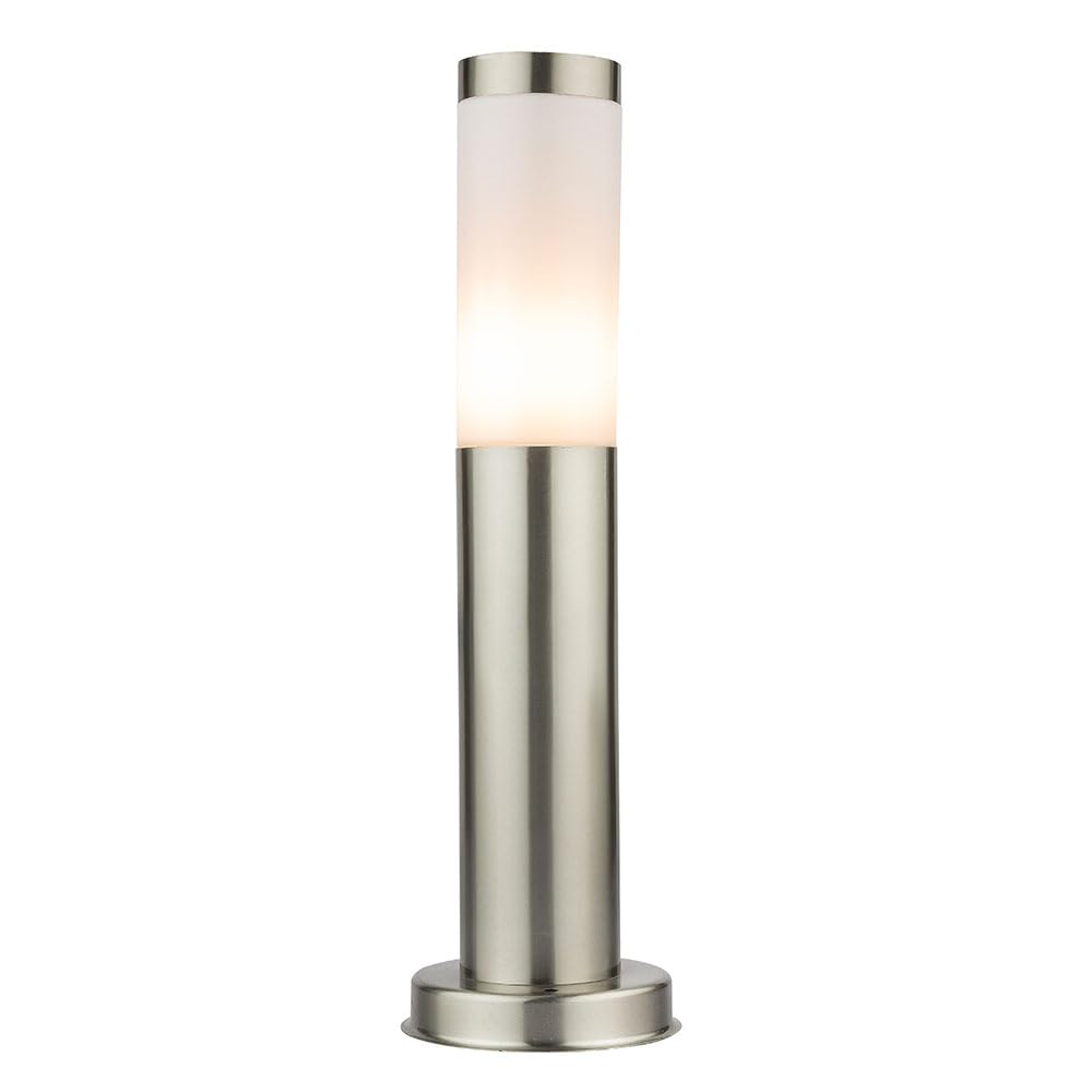4x LED Außen Stehleuchte Standlampe Beleuchtung Weg-Licht Edelstahl IP44 geeignet für Garten, Hof, Weg, Eingangsbereich, Veranda, Terrasse