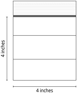 JewelrySupply Clear Plastic Reclosable Zipper Bags 4x4 W/White Block (Package of 100)