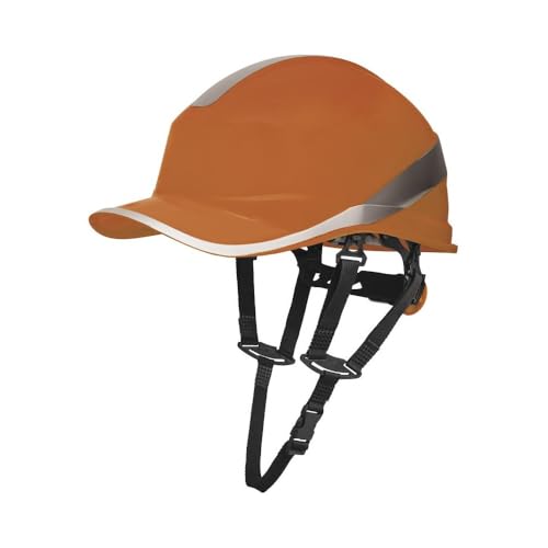 Casques de protection Delta Plus DIAM5UPORFL orange avec serrage rotor en lot de 20