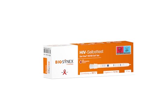 BIOSYNEX - Stat-View - HIV - AIDS Schnelltest - Zuverlässiger und vertraulicher Selbsttest (1 Test)