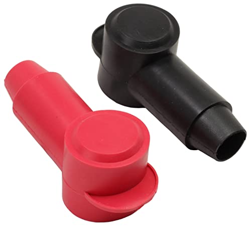 Cache-bornes Fastronix 1,27 cm rouge et noir pour protection de câbles