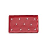 Maxwell and Williams Sprinkle Rectangular Tray, 10-Inch, Red