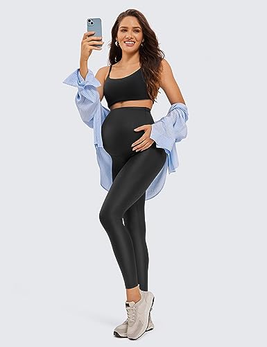 Image of CRZ YOGA Maternity Leggings 25 inch | Butterluxe, Extremely Soft, Gentle Compression, Yoga, Super High Rise, U-shaped Belly, Pregnancy and Postpartum