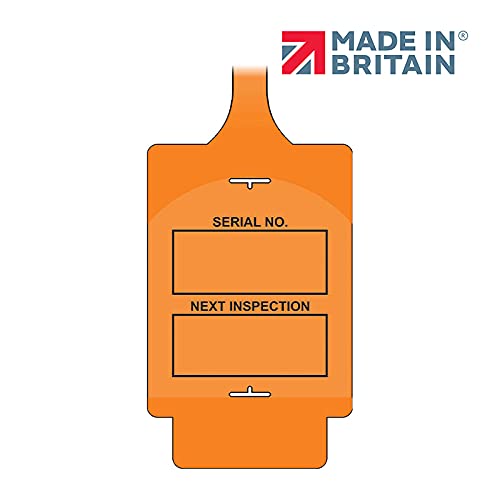 'AssetTag Flex Next Inspection' Tag, Orange - Style A (Pack of 50) - Image 3