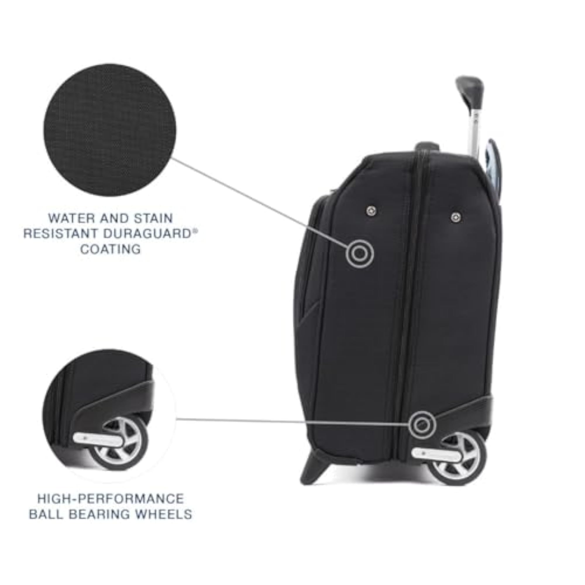 Maxlite 5 Softside Carry-On Rolling Garment Bag, Black