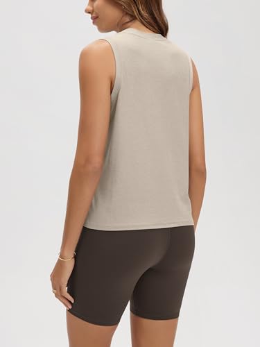 Image of ODODOS Women's Performance Tank Ultra Soft odSTRATUM Tech Sleeveless Tee Shirts High Crew Neck Pullover Top
