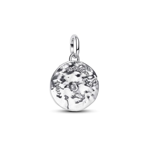 Medallón de plata PANDORA compatible con Moments y Me con pavé de circonitas 2