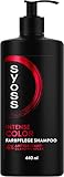 Syoss Shampoo Intense Color Farbpflege Shampoo (440 ml), Haarshampoo für colorierte, gesträhnte und gefärbte Haare, gibt bis zu 12 Wochen Farbschutz, Formel mit 4% Antioxidant-Glanz-Komplex