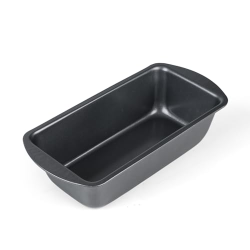 Loaf Tin | Non-Stick Carbon Steel Banana Bread Tin | 450g Capacity Rectangular Bread Pan for Loaves & Cakes | Dishwasher, Freezer, & Oven Safe Loaf Pan (1lb Loaf Pan)