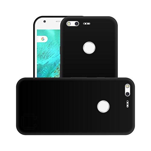 Image of Case Creation Compatible with Google Pixel 3 Back case, Google Pixel 3 Slim Flexible Smart Look case with 360 Camera All Angle Protection (Pure Black)