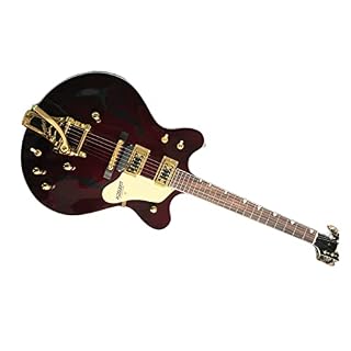 AMINIY Guitare électrique Panneau en Acajou Touche d’érable avec pickp Light Wine Rouge Jazz Hollow Jazz Guitare… - Les Beatles, Paul McCartney, John Lennon, RIngo Starr, George Harrison