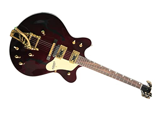 AMINIY Guitare électrique Panneau en Acajou Touche d’érable avec pickp Light Wine Rouge Jazz Hollow Jazz Guitare… - Les Beatles, Paul McCartney, John Lennon, RIngo Starr, George Harrison AMINIY Guitare électrique Panneau en Acajou Touche d'érable avec pickp Light Wine Rouge Jazz Hollow Jazz Guitare…