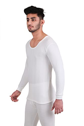 Image of Redluv Men's Round Neck Half Sleeves Thermal Top, Thermal Top for Men, Men Regular Fit Thermal Top, and Half sleeves provide extra coverage and warmth for the arms, making it a great option for layering in colder temperatures, Top for inner thermal wear men's, Top Men's Thermal Wear.