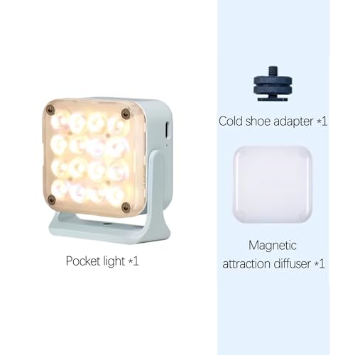 Image of Nanlite Pico Portable LED Fill Light - Full Color RGB (Mint Blue)
