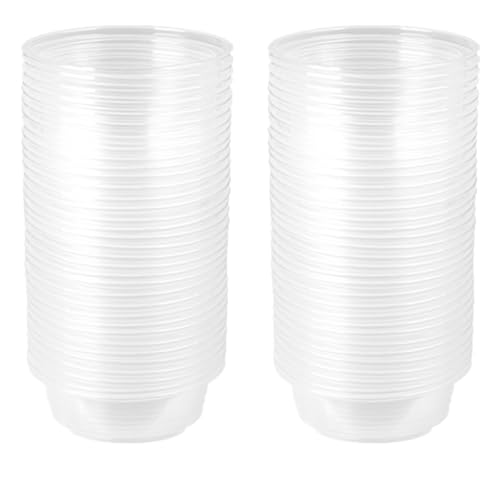 CRITTZOO 100PCS 0.5oz Crested Gecko Food Dish Cups