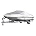 FOOSKOO Housses pour Bateaux Couverture de Bateau Trableable 300D Couvercle de Bateau réfléchissant à l'eau imperméable UV Couverture d'amarrage du Bateau de Bateau à Vitesse Rapide Protecteur