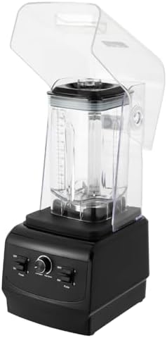 High-Speed 2200W Commercial Blender with 2L Capacity, Soundproof Cover, Perfect for Smoothies, Ice Crushing, Grinding & Chopping - Professional Countertop Mixer