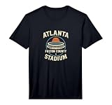 Vintage Atlanta Fulton County Stadium Design Performance T-Shirt