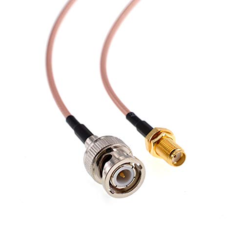 Cable coaxial SMA hembra a BNC macho RG316 2pcs 1m miniatura 3