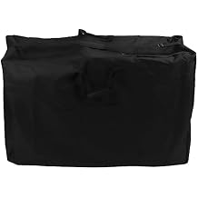 Foldable Wheelchair Travel Bag, Large Capacity Heavy Duty Storage Bag with Two-Way Zipper, Black Waterproof Carry Bag for Outdoor Travel