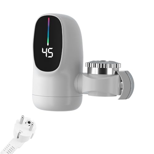 Grifo Calentador De Agua Caliente - Calentador Instantáneo Sin Tanque Con Pantalla Digital Led - 3000W Para Baño Cocina Casa Interior