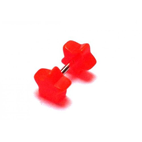 Finto Plug Per Orecchio In Acciaio Chirurgico - Semicircolare, Lucido, Spessore 1.2mm