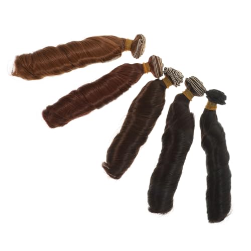 DIYEAH 5 Piezas de Trama de Cabello de Muñeca