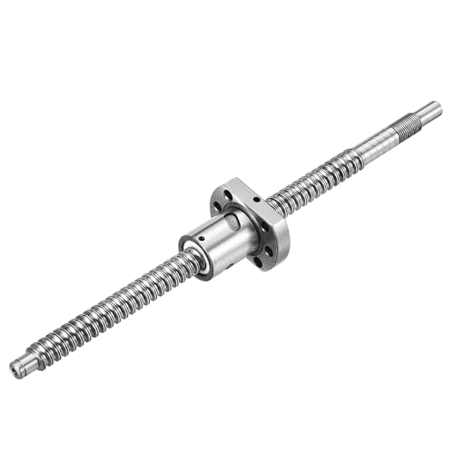 QUARKZMAN BallScrew SFU1204 (Durchmesser 12mm, Steigung 4mm, Länge 250mm) mit Kugelgewindemutter Anti-Backlash Kugelgewindesatz Standard-Endbearbeitung für BK/BF12 CNC-Maschinenteile