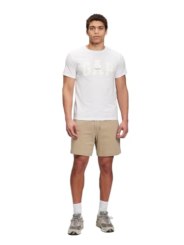 T-Shirt Homme GAP Orig Arch en Coton Premium et Col V Ajusté