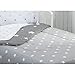 Delta 4-Piece Reversible Toddler Bedding Set - Fitted Sheet, Top Sheet, Pillowcase, 2-in-1 Comforter - For Boys, Dusty Skies & Grey Stars