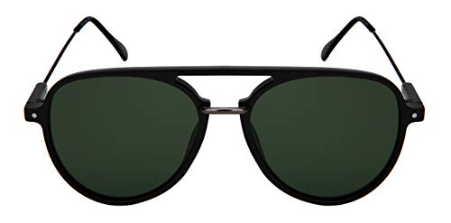 Edge I-Wear Flat Top Aviator Sunglasses for Men Pilot Sunglass Women Polarized Lens 3344-FLP2