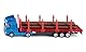 siku 1659, Holz-Transport-LKW, 1:87, Metall/Kunststoff, Blau/Rot, Inkl. Baumstämmen
