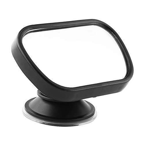 Walmeck Adjustable Car Baby Rear View Mirror, 360° Convex Mirror Baby Car Mirror for Clear Viewing Angle, Premium Durable Acrylic Lens, Easy Install with Suction Cup and for