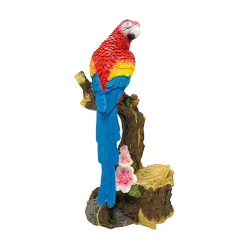 Estatua de loro realista para decorar balcones y dar vida a tu jardín exterior 2