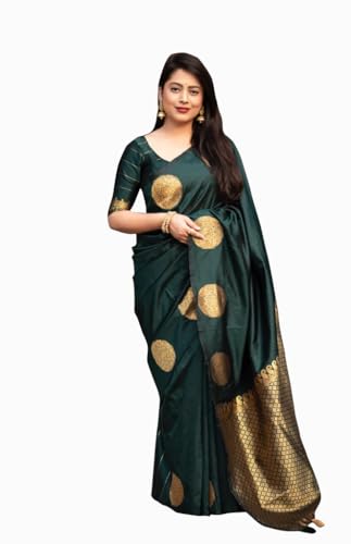 Image of Avantika Fashion Women's Kanjivaram Soft Pure Silk Banarasi Sarees With Blouse Piece
