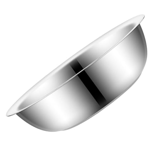 TOPBATHY Bacinella in Acciaio Spessa Per Lavaggio Frutta e Ciotola Da Cucina 34cm Di Diametro Resistente e Durevole Per Impasto e Preparazioni Culinarie