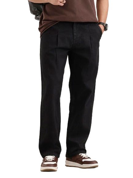 wrogn Men's Loose Fit Jeans | Mid Rise | Jeans for Man-picture-34
