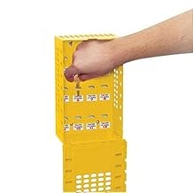 Master Lock Group Lock Box for Lockout/Tagout, Steel, Yellow