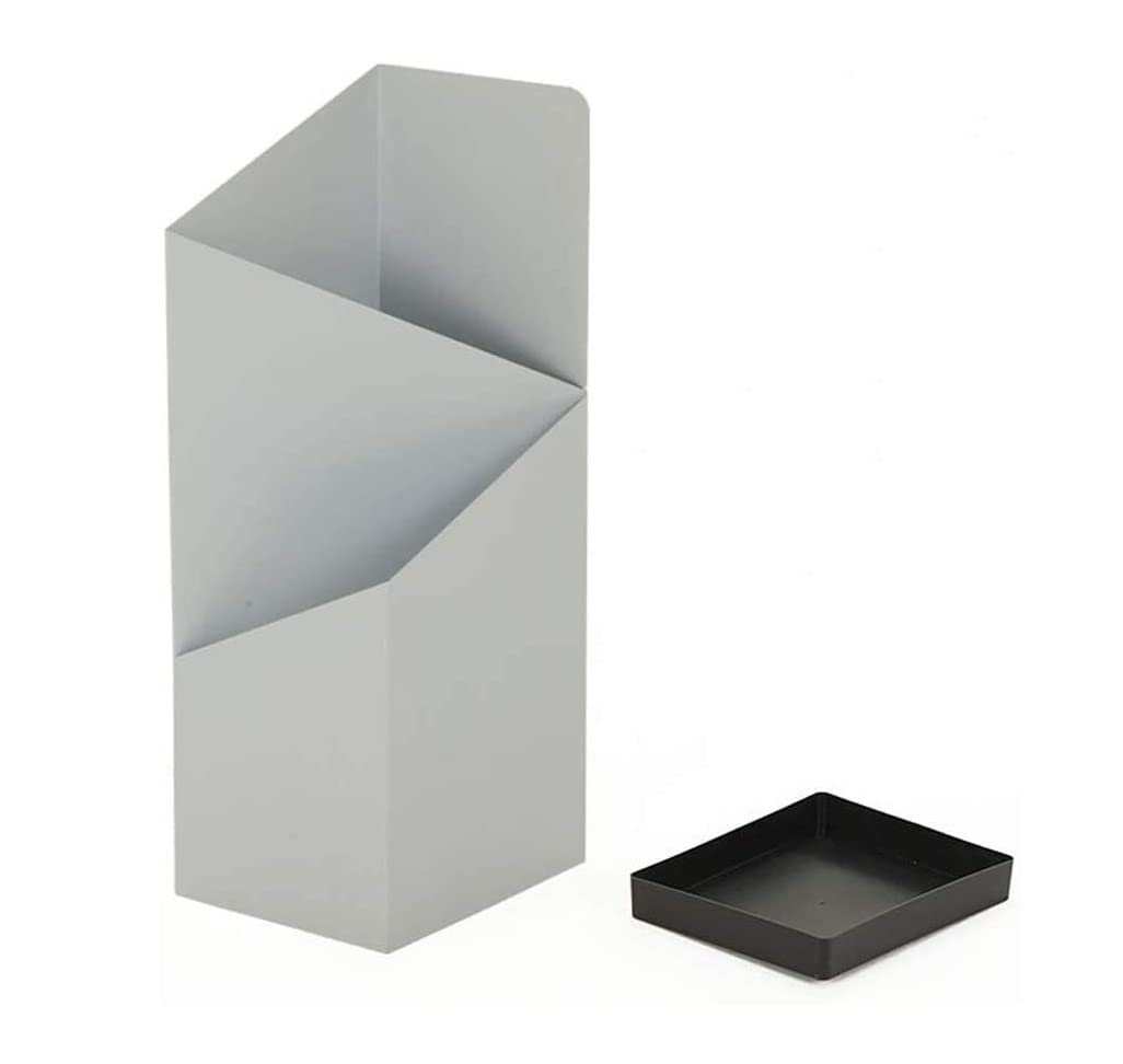 Porte-parapluies d'intérieur noir avec bac d'égouttage amovible pour entrée