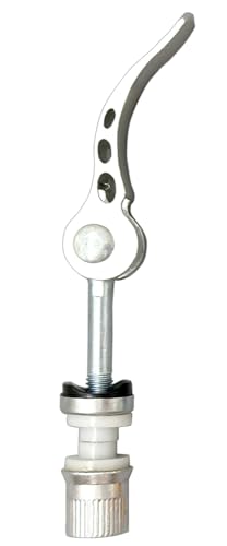 DAZISEN Quick Release Bicycle Clamp - Bolt Skewers Quick Release Lever for Mountain Bicycle Accessories,Silver,60 * 65mm