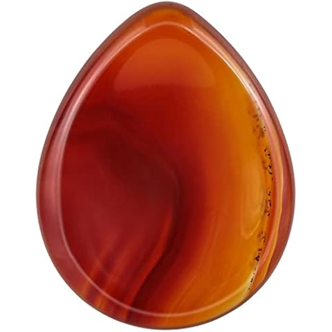 Amogeeli Carnelian Worry Thumb Stone Anxiety Healing Crystal Palm Pocket Stones for Stress Relief Meditation Cover