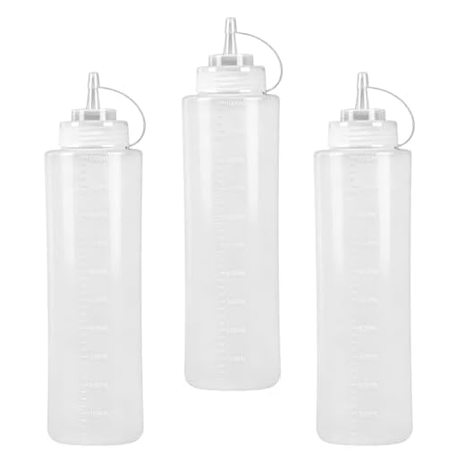 3 Stück Quetschflaschen, Plastik Squeeze Flasche 1000ml Quetschflasche 1000ml, Spritzflaschen, groß Saucenflasche mit Kappen, Soßenflaschen, Soßenspender für Sauces öl Condiment Ketchup Flasche