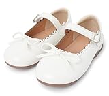 Matériau: Chaussures mary jane pour enfant sont fabriquées avec une tige en cuir PU brillant de haute qualité et une doublure sèche pour le confort et la respirabilité, offrant un confort tout au long de la journée.